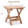Adirondack Portable Folding Side Table Square