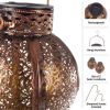 Set of 2 Solar Lights - Hanging or Tabletop Rechargeable LED Lantern Set