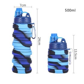 500ml Creative Silicone Folding Water Cup (Capacity: 0.5L, Color: 3)
