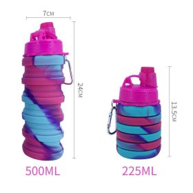 500ml Creative Silicone Folding Water Cup (Capacity: 0.5L, Color: 4)