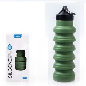 500ML Silicone Sports Water Bottle, Folding Water Cup (Color: as picture5)