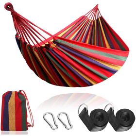 Camping Hammock With Straps;  Durable Hammock Holds (Color: Red, size: 280*80cm)