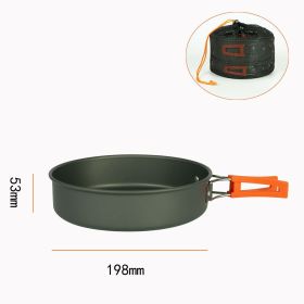 Small Outdoor Camping Cooker; Boiling Kettle Frying Pan & Stock Pot (Model: Frier)
