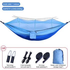 Sleeping hammock Swing, Double Chair (Ships From: China, Color: Upgrade mixed blue)