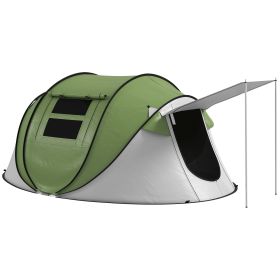 Pop Up Tent, with Porch and Carry Bag, 3000mm Waterproof, for 2-3 People (Color: as Pic)