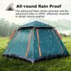 2-3 Person Camping Tent Foldable Waterproof with 2 Mosquito Nets Windows