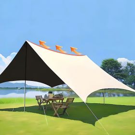 Weather Resistant Sand Beach Tent, Camping Sun Shelter (Color: as Pic)