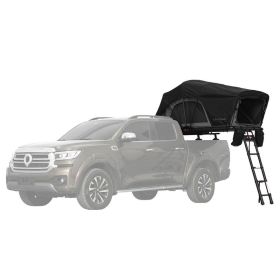 Entry level Overland Aluminum Fold Out Style Car Roof Tent for Sedan Van SUV Truck Camping Waterproof (Color: as Pic)