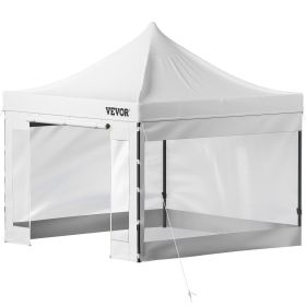 VEVOR Pop Up Canopy Tent, 10 x 10 FT (Color: White, size: 10 x 10 ft)