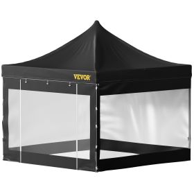 VEVOR Pop Up Canopy Tent, 10 x 10 FT (Color: Black, size: 10 x 10 ft)