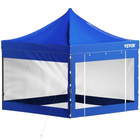 VEVOR Pop Up Canopy Tent, 10 x 10 FT (Color: Blue, size: 10 x 10 ft)