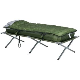 Outsunny Camping Cot, Folding Bed Set (Color: as Pic)