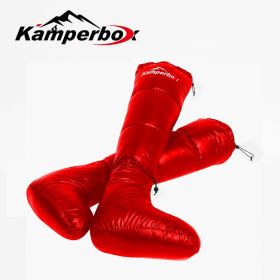 Kamperbox Sleeping Bag Down Boots (colour: Longsocks Red)