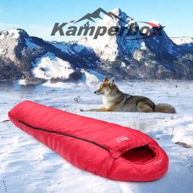 Kamperbox Ultralight Camping Sleeping Bag (Color: Red)