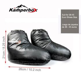 Down Booties for Sleeping Bag Camping (Color: as picture)