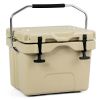 16 Quart 24-Can Capacity Insulated Ice Cooler with 2 Cup Holders