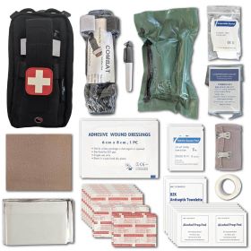 Field First Aid Kit | 44 Piece (Color: Black)