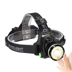 Rechargeable Headlamp for Camping (Color: Black, Type: Headlamp)
