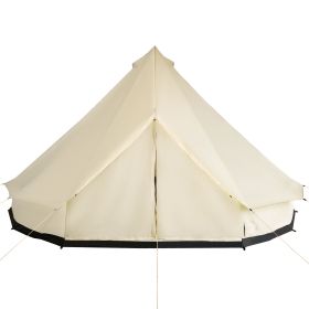 10-Person Yurt Glamping Bell Tent with Spacious Interior (Color: as Pic)