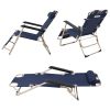 Set of 2 Portable Chaise Lounge Chair 60"