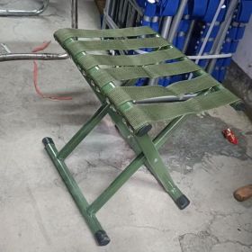 Durable Folding Camping Stool (Color: Green, Items: Without Backrest)