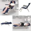 Set of 2 Portable Chaise Lounge Chair 60"