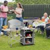 Foldable Portable Grilling Table with Windscreen Bag