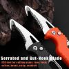 Multitool Keychain Knife Razor Sharp Serrated Blade