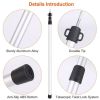 2Pcs Telescopic, Aluminum Awning Poles 3ft to 7.5ft