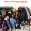 Foldable Camping Table With Storage Basket