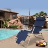 Set of 2 Portable Chaise Lounge Chair 60"