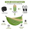 Camping Hammock Double & Single With 2 Tree Straps And 2 Carabiners