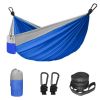 Camping Hammock Double & Single With 2 Tree Straps And 2 Carabiners