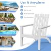 Durable Acacia Wood Adirondack Lounge Armchair