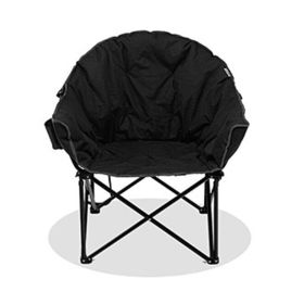 Portable Outdoor Camping Chair (Color: Black, Type: Camping Chair)