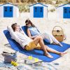 3 Pieces 2 Adjustable Lounge Chairs with Table
