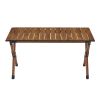 Folding, Lightweight Aluminum Roll-up Rectangular Table