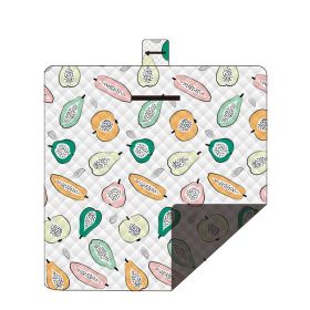 Picnic mat outdoor; moisture-proof; tent mat; grass mat; picnic cloth (Color: White, size: 200*200cm)