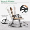 Lightweight Folding Rocking Chair with Footrest