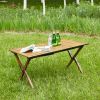 Folding, Lightweight Aluminum Roll-up Rectangular Table
