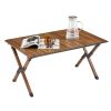 Folding, Lightweight Aluminum Roll-up Rectangular Table
