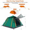 2Pcs Telescopic, Aluminum Awning Poles 3ft to 7.5ft