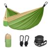 Camping Hammock Double & Single With 2 Tree Straps And 2 Carabiners