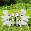 Durable Acacia Wood Adirondack Lounge Armchair