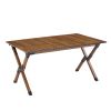 Folding, Lightweight Aluminum Roll-up Rectangular Table