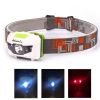 3W Red White LED Lightweight Light; AAA Battery Headlamp