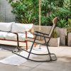 Lightweight Folding Rocking Chair with Footrest
