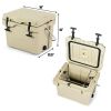 16 Quart 24-Can Capacity Insulated Ice Cooler with 2 Cup Holders