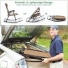 Lightweight Folding Rocking Chair with Footrest